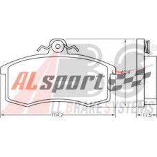 Тормозные колодки передние LADA 2108-2110-1118 ABS Тормозные колодки передние LADA 2108-2110-1118 ABS