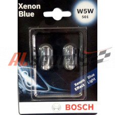 Лампа W5W 12V BOSCH Xenon Blue 2 штуки блистер