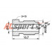 Штуцер крепления тормозных трубок M10X1.0, L=16.7MM, S=10, D=5.1MM